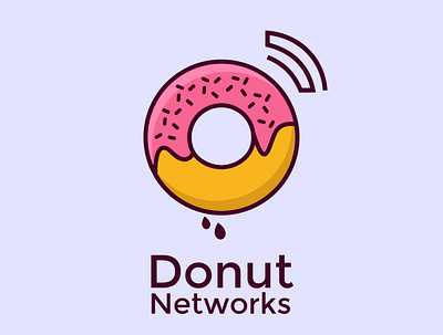 donut network logo brand identity branding logo logo art logo brand logo design logo designer logo designs logo maker logo tipo logofolio logoinspirations logomark logonew logoplace logos logotype