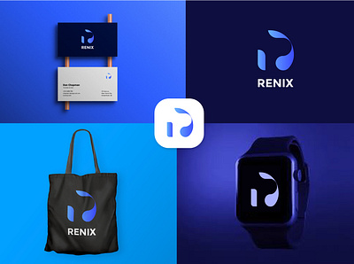 modern renix logo design, branding presentation brand identity branding design icon identity logo logo design logodesigner logofolio logomark logotype modern vector