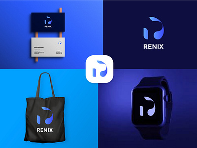 modern renix logo design, branding presentation brand identity branding design icon identity logo logo design logodesigner logofolio logomark logotype modern vector