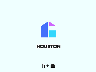 H+Home logo design, brand identity