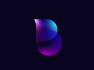 Modern B logomark, identity