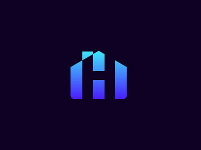 Modern home logo brand identity branding h home letterlogo logo logo design logofolio logotype modern realestatelogo