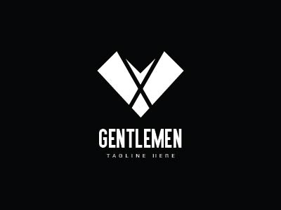 Gentlemen Suit Logo apparel black gentlemen man suit