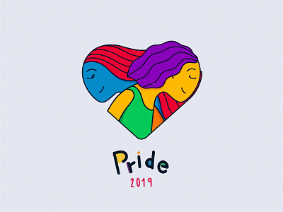 Happy Pride Month! apple pencil equality gay girls human illustration ipad pro lettering lgbt lgbtq love loveislove lovewins pride procreate