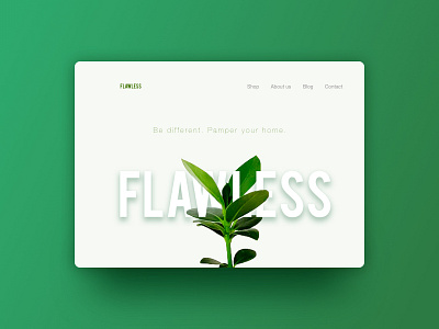 Flawless🌸 app design experience flawless interface plants ui uiux user experience user interface ux web