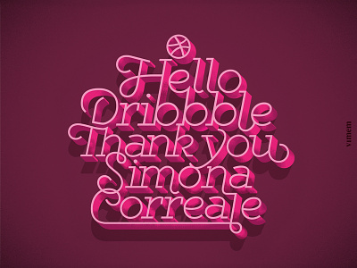 First Shot in HiDPI debut dribble first illustrarion illustrator lettering letters photoshop shot type typography vector