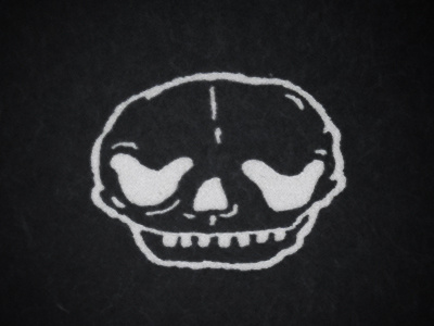 Sleeper black bones head ink skeleton skull sleep