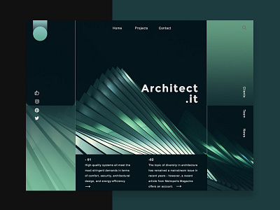 Architect interface architect architecture concept desktop interface invite minimal mobile slider theme ui ux
