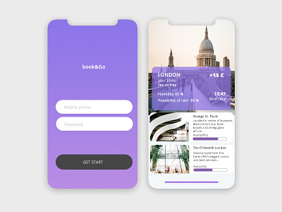 Book&Go app design booking booking.com ios ios8 mobile mobile app theme travel app