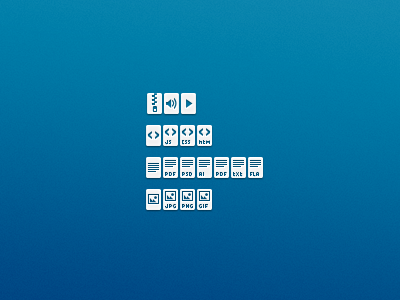 Dribble #36 gradients icons pixels