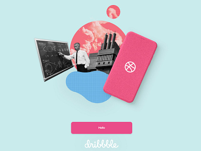 Minimal and simple "Hello Dribbble!"