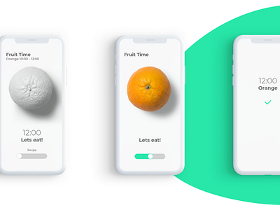 Fruit Reminder App - Fruit Screens "Orange"