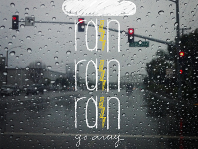 Rainy Days in El Segundo doodle handletter handlettering type