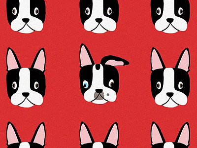 Ode to Alfred dog doodle illustration pattern photoshop