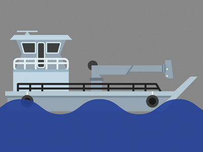 Sneak Peak: POLB boat illustration vector