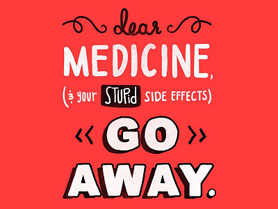 Dear Medicine cintiq handletter lettering photoshop type