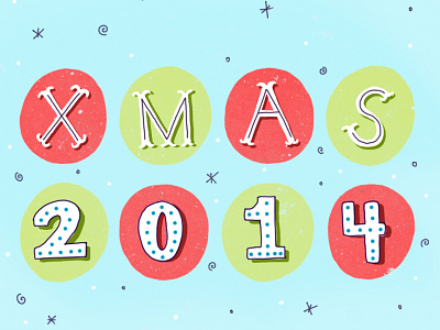 Christmas 2014! handlettering illustration lettering letters type