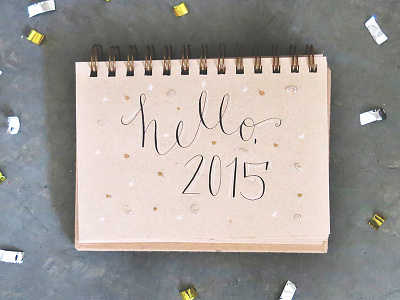 Hello, 2015! calligraphy