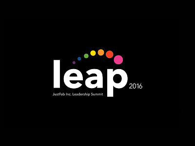 LEAP 2016 branding color conference logo typography