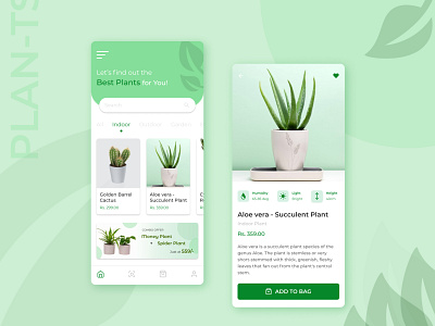 PLANT E-Commerce App Concept app branding conceptualapp design mobileapp ui ux