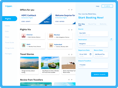 Travel Booking Concept design flightbookings ticketbooking travel travelapp trip ui ux web websitedesign