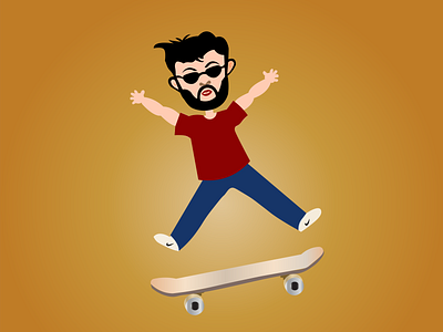 Skating Boy illustration vector