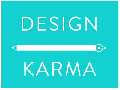 Dribbble Design Karma branding design illustration lettering logo typography vector