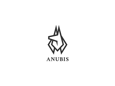 Anubis brand flat grid identity logo minimal monogram