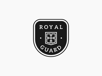 Royal Guard badge guard logo logogram royal vintage