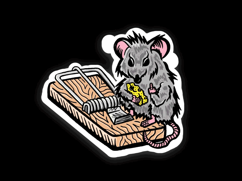 Antifa mouse animal antifa audacious cartoon cheese cruelty fuck inspiration middlefinger mouse mousetrap protest vegan