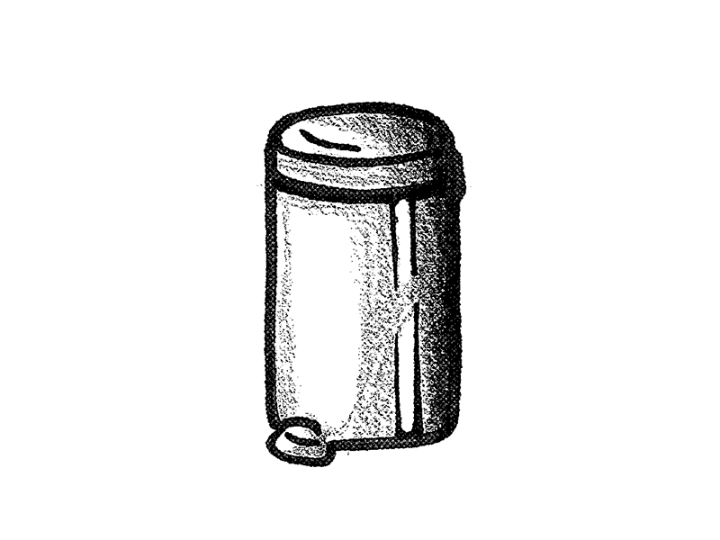 brazilian trash cans bin brazil gif halftone illustration pencil sequence sharpie texture trash trashcan zine