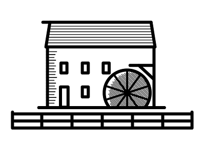 The Grist Mill fence historic inn longfellow wayside wheel
