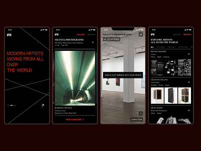 ⬛online museum app concept