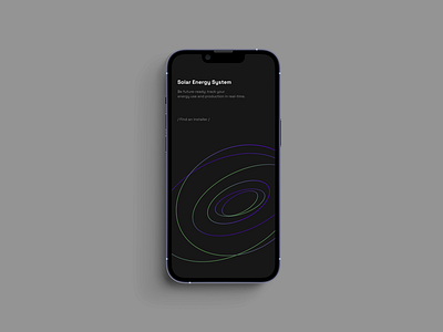 start screen for solar system app