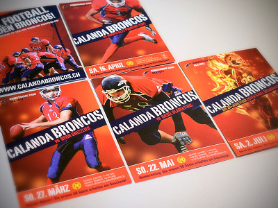 Flyers Calanda Broncos flyers graphic design print