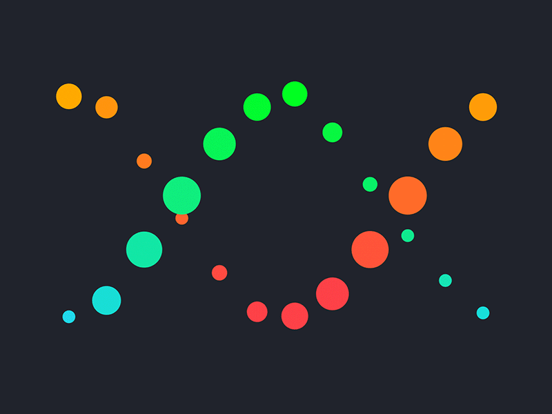 Color Animation Hello Dribble! animation gif