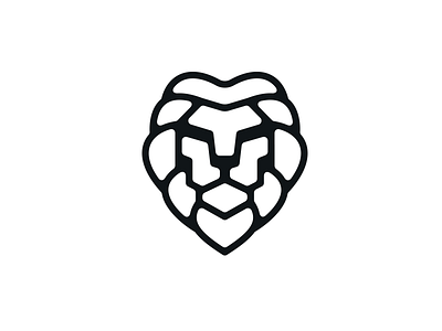 Lion Logo Concept branding branding design design icon illustration illustrator line logo logo logo design minimal