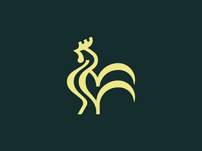 rooster branding branding design design flat france icon line logo logo logo design minimal rooster logo