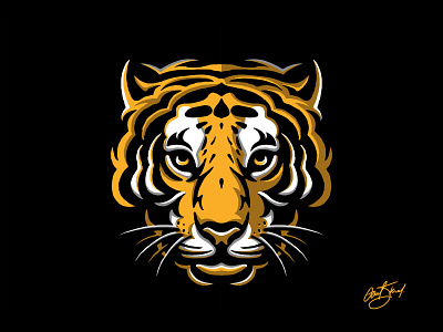 tiger digital drawing animal art animal illustration animal logo craft logo design digital illustration digitalart drawing drawingart illustration illustrator logo logo design tiger tiger logo tigers vector vintage logo