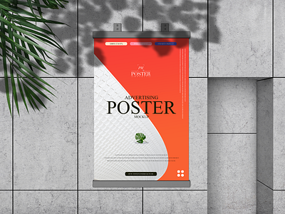 Advertising Poster Mockup Free