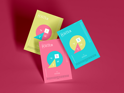 Premium A3 Paper Branding Poster Mockup PSD - Poster Mockup