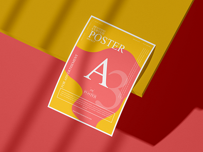 Download A3 Curved Poster Mockup Free By Poster Mockup On Dribbble