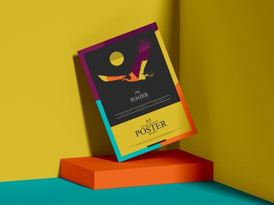 Premium A3 Paper Poster Mockup - Poster Mockup