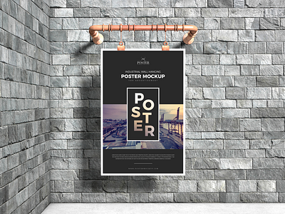 Download Poster Mockup Dribbble