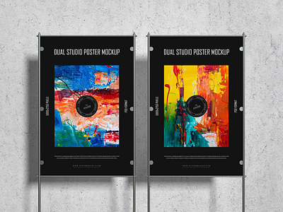 Studio Poster Mockup Free poster mockup free