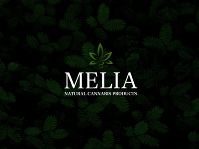 Melia Logo branding cannabis cannabis packaging design designer icon illustration illustrator logo minimal typography