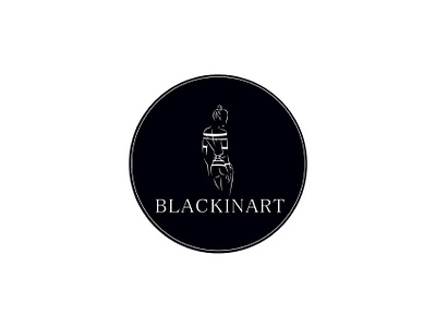 BlackInArt Logo branding design icon identity illustration lettering logo minimal ui ux vector web