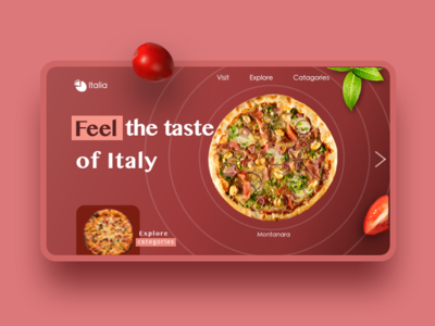 Italia branding design designer illustration logo minimal pizza ui ux vector web