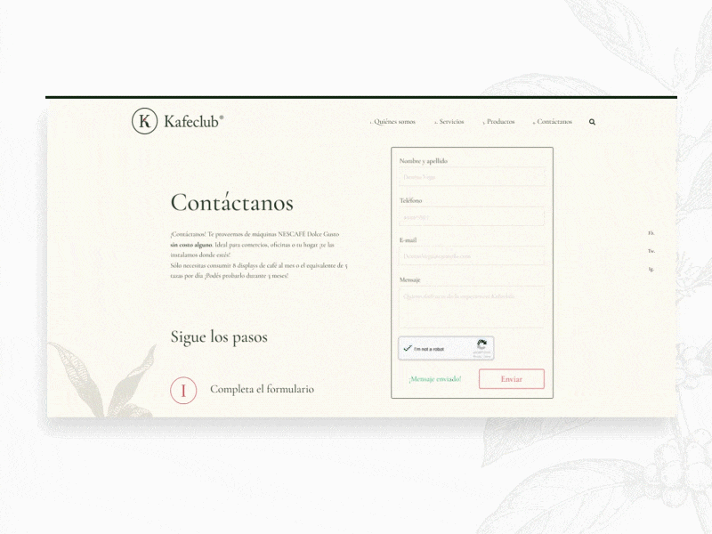 Landing page