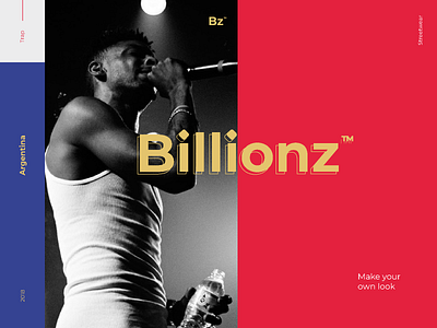 Billionz Brand branding design logo rap streetwear typography